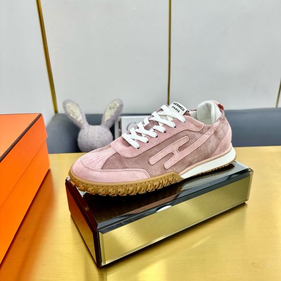 Hermes Comfortable Breathable Premium Leather Casual Sneakers