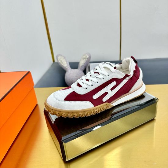 Hermes Comfortable Breathable Premium Leather Casual Sneakers