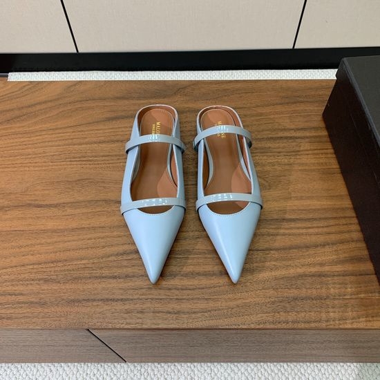 Alo Leather Flat Mules Soft Lining Durable Sole Daily Wear