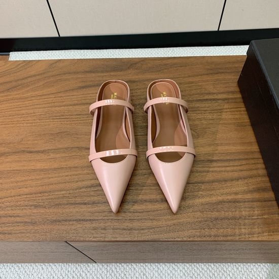 Alo Leather Flat Mules Soft Lining Durable Sole Daily Wear