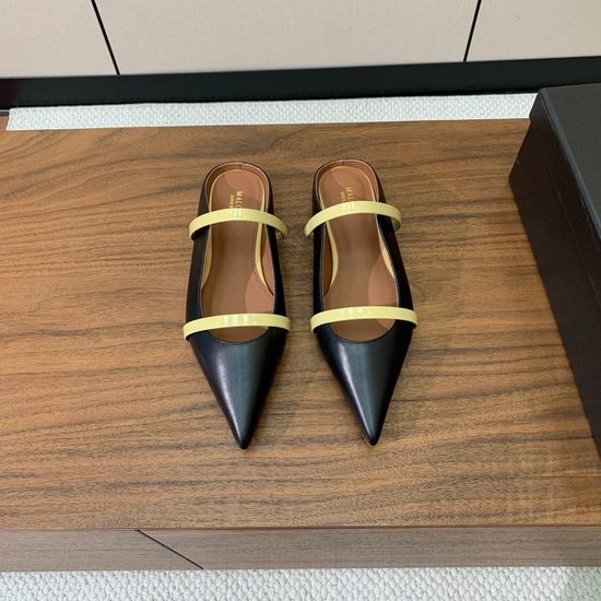 Alo Leather Flat Mules Soft Lining Durable Sole Daily Wear