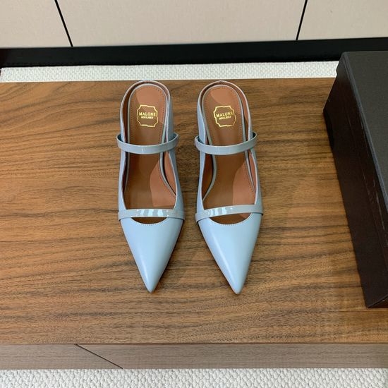 Alo Leather Mid Heel Mules Soft Lining Non-slip Sole