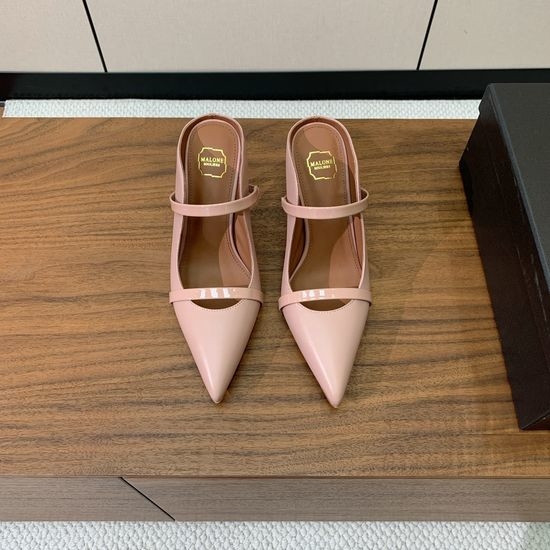 Alo Leather Mid Heel Mules Soft Lining Non-slip Sole