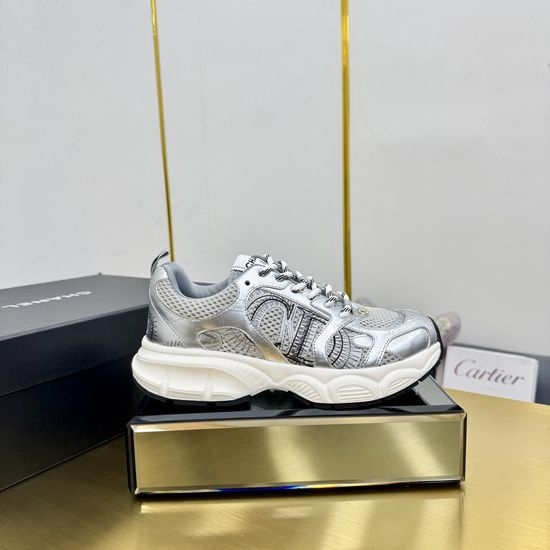 Chanel Embroidered Leather Casual Versatile Comfortable Sports Sneakers