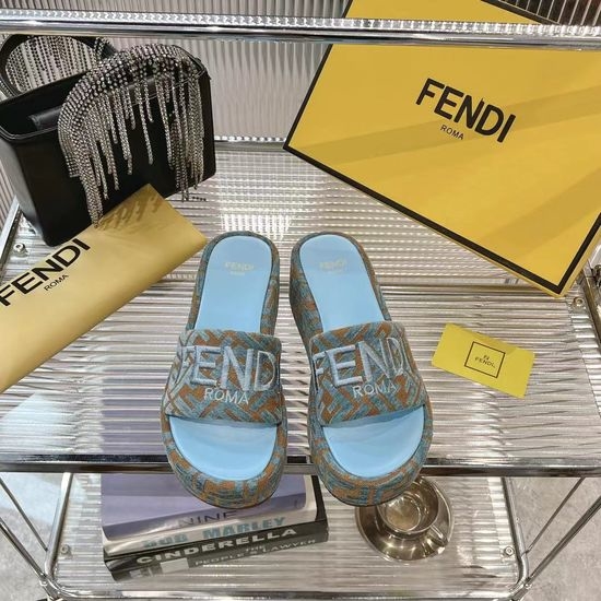 Fendi Premium Woven Slides with Soft Goatskin Lining