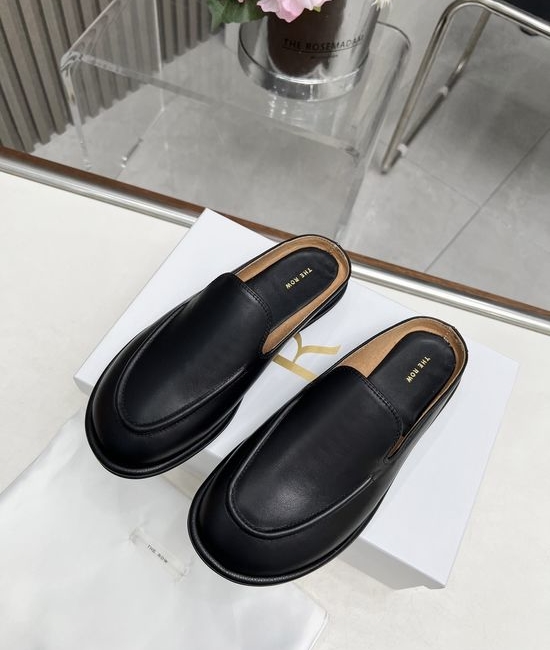 The Row Soft Sole Minimalist Leather Loafers Comfortable Casual Shoes