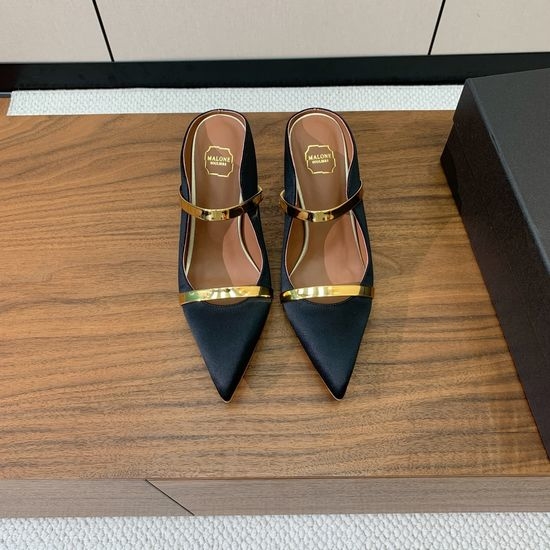 Alo Leather Mid Heel Mules Soft Lining Non-slip Sole
