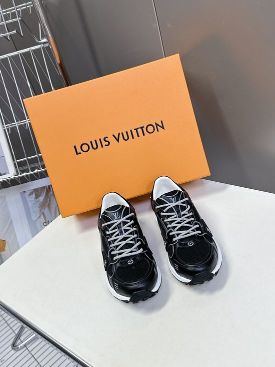 Louis Vuitton Couple s Tech Fabric Running Shoes with Classic Design