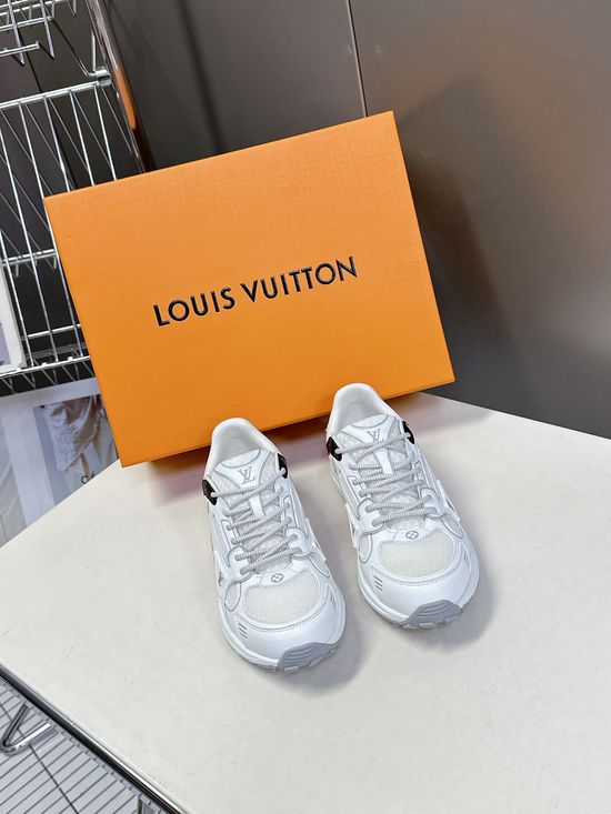 Louis Vuitton Couple s Tech Fabric Running Shoes with Classic Design