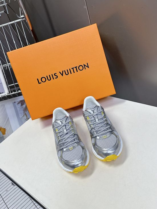 Louis Vuitton Couple s Tech Fabric Running Shoes with Classic Design