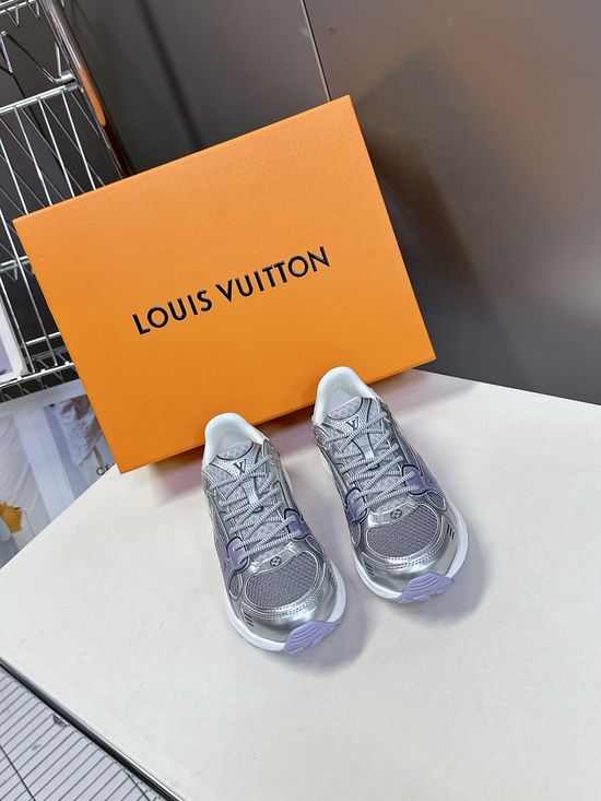 Louis Vuitton Couple s Tech Fabric Running Shoes with Classic Design