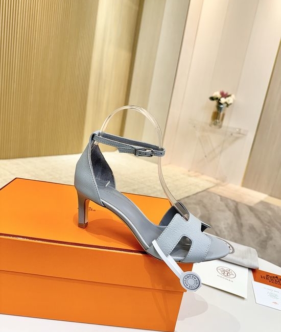 Hermes Premium Leather Pumps with Genuine Leather Sole