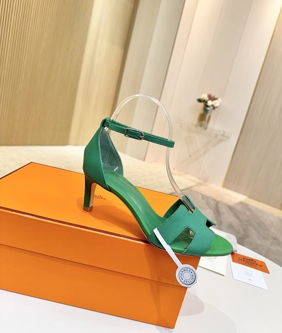 Hermes Premium Leather Pumps with Genuine Leather Sole