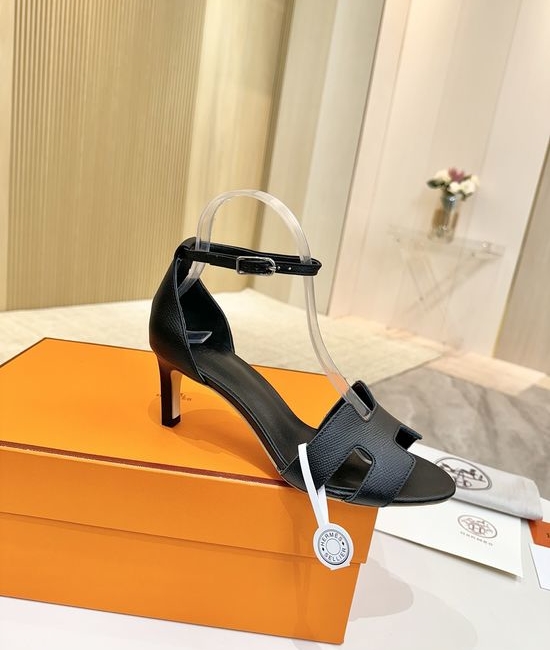 Hermes Premium Leather Pumps with Genuine Leather Sole