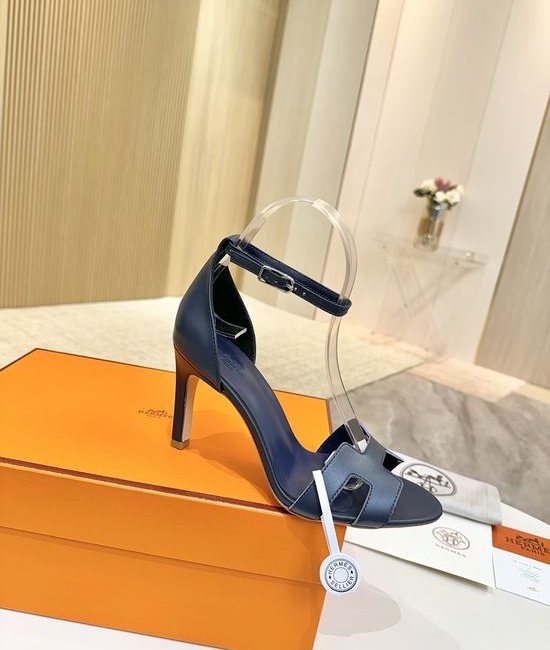 Hermes High Heel Premium Leather Pumps with Leather Sole
