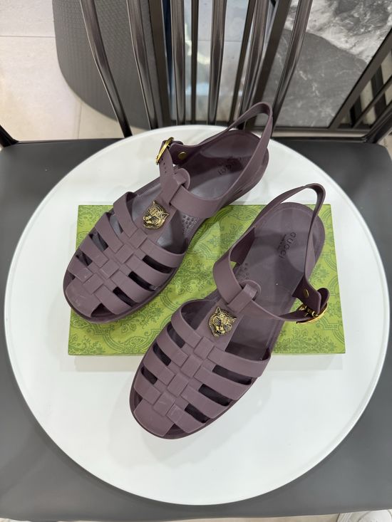 Gucci Matte Translucent TPU Jelly Sandals Premium Craft