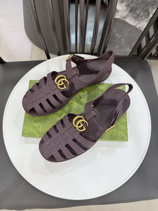 Gucci Matte Translucent TPU Jelly Sandals Premium Craft