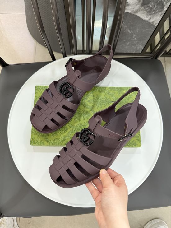 Gucci Matte Translucent TPU Jelly Sandals Premium Craft