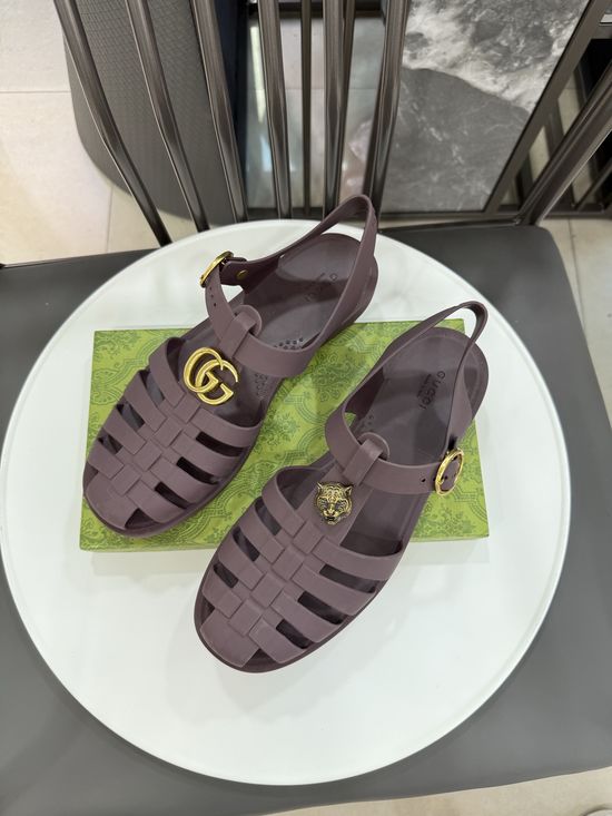 Gucci Matte Translucent TPU Jelly Sandals Premium Craft