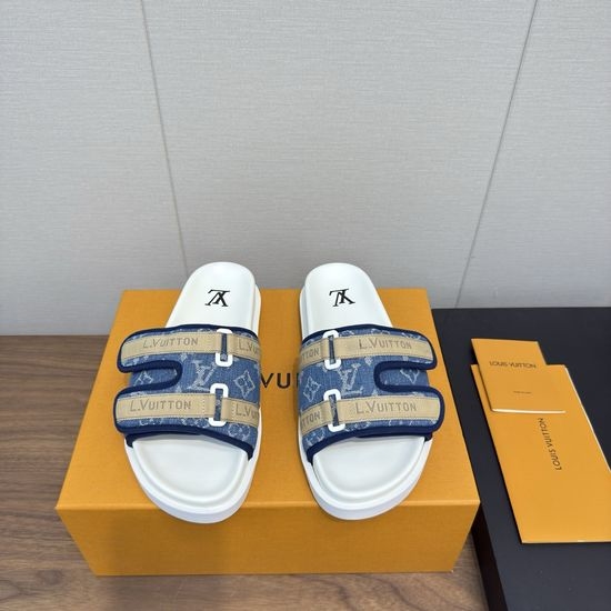 Louis Vuitton LV Classic Slip On Comfortable Fashion Slides