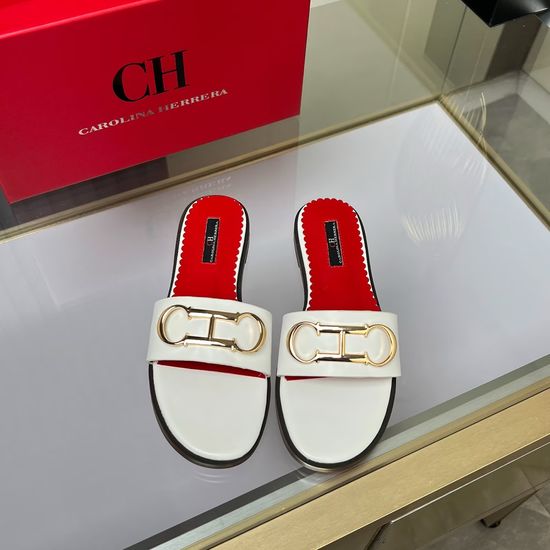 Hermes Cowhide Flat Slide Sandals Sheepskin Lining Rubber Sole
