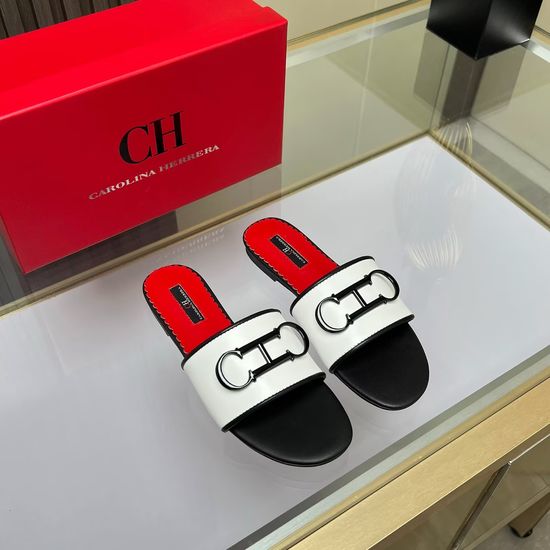 Hermes Cowhide Flat Slide Sandals Sheepskin Lining Rubber Sole