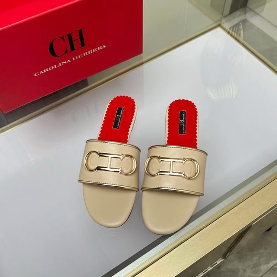 Hermes Cowhide Flat Slide Sandals Sheepskin Lining Rubber Sole
