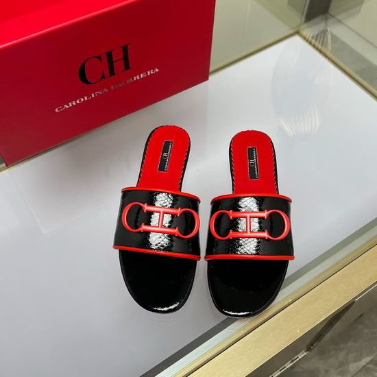 Hermes Cowhide Flat Slide Sandals Sheepskin Lining Rubber Sole