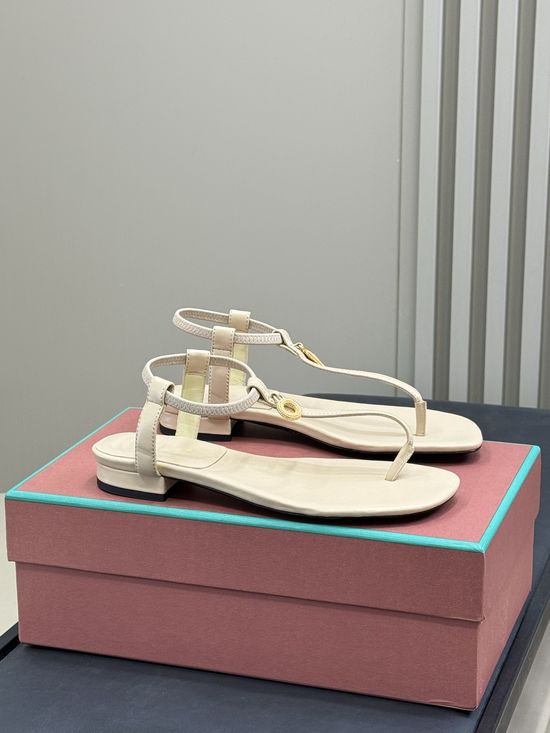 Loro Piana Minimalist Full Leather Elegant Comfortable Fashion Slide Sandals