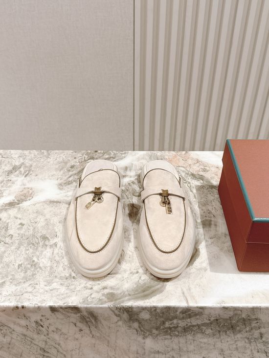 Loro Piana Soft Cozy Slip On Mules with Non Slip Flexible Sole