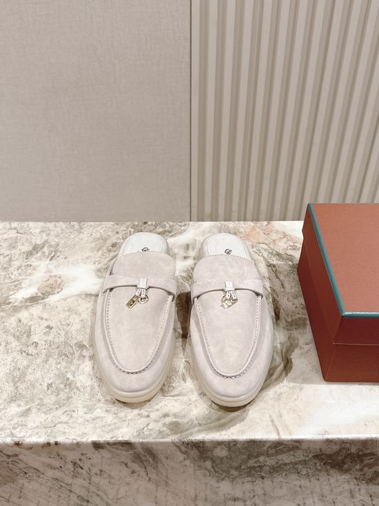 Loro Piana Soft Cozy Slip On Mules with Non Slip Flexible Sole