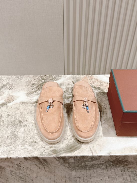 Loro Piana Soft Cozy Slip On Mules with Non Slip Flexible Sole