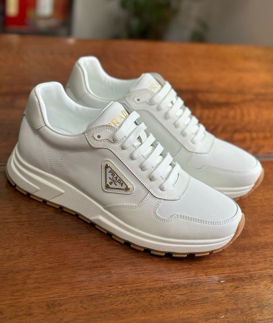 Prada Comfortable Casual Sneakers with Wear Resistant Sole