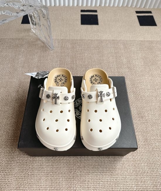 Chrome Hearts Non-slip Thick Soled Platform Clog Slippers