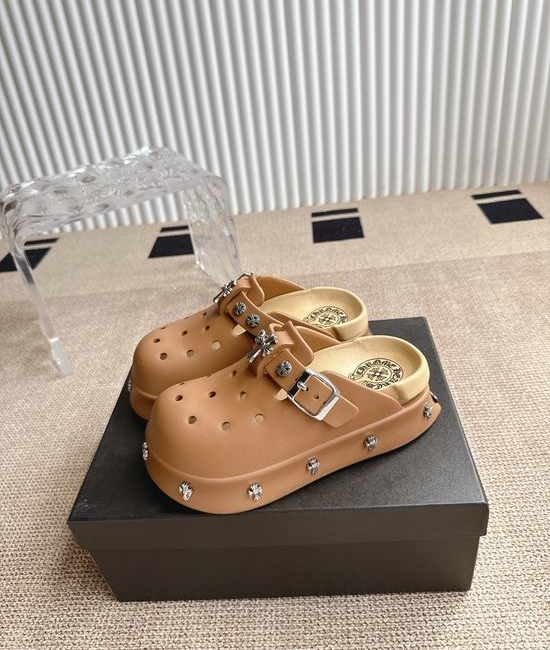 Chrome Hearts Non-slip Thick Soled Platform Clog Slippers