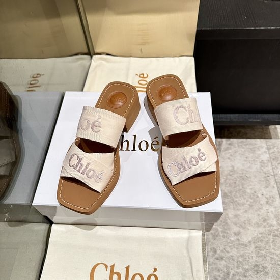 Chloe Embroidered Woven Roman Slippers with Comfortable Insole