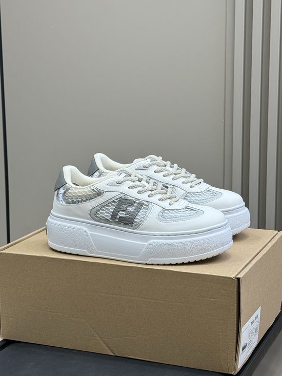 Fendi Breathable Mesh Casual Sneakers With Height Boost