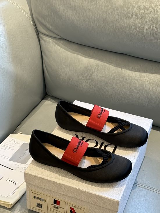 Christian Dior Elegant Soft Ballet Flats Comfortable Casual Footwear