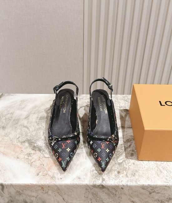 Louis Vuitton LV Chic Chunky Heel Buckle Strap Casual Shoes