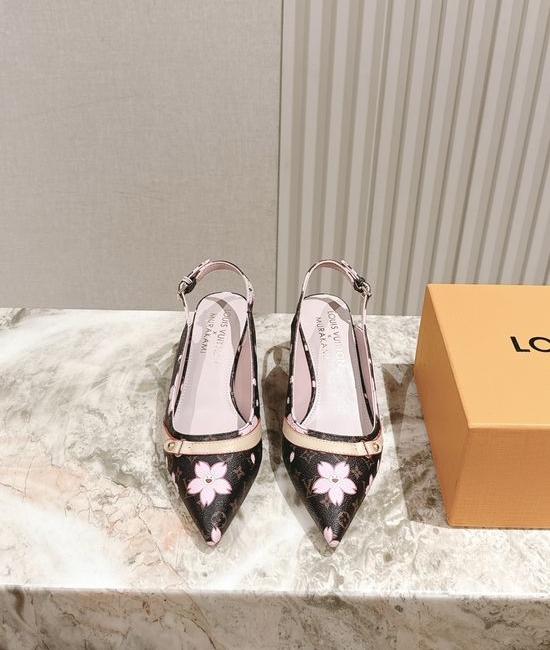 Louis Vuitton LV Chic Chunky Heel Buckle Strap Casual Shoes