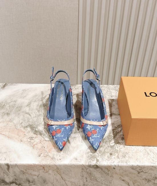 Louis Vuitton LV Chic Chunky Heel Buckle Strap Casual Shoes