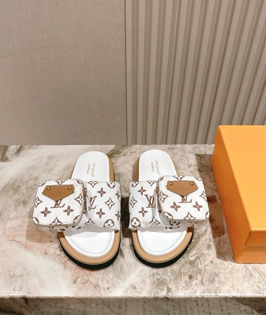 Louis Vuitton LV Stylish Removable Pouch Anti-slip Casual Slippers