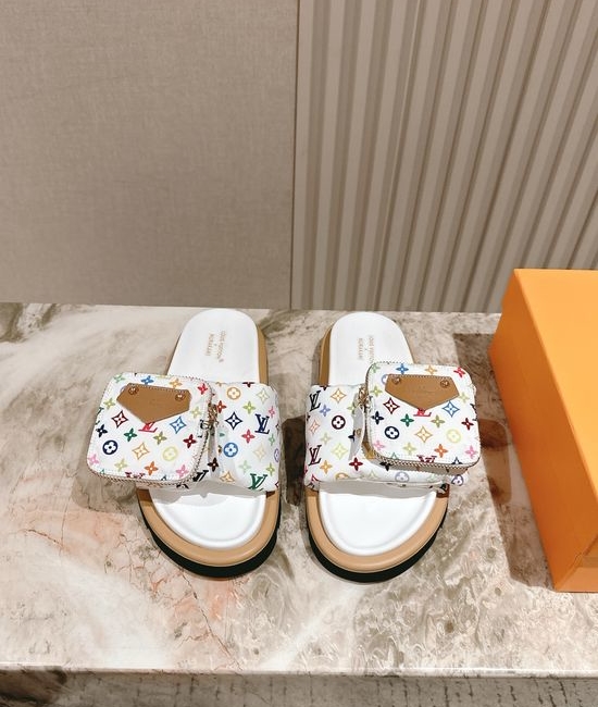Louis Vuitton LV Stylish Removable Pouch Anti-slip Casual Slippers
