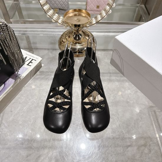 Christian Dior Elegant Leather Flats Comfortable Non-slip Casual Shoes