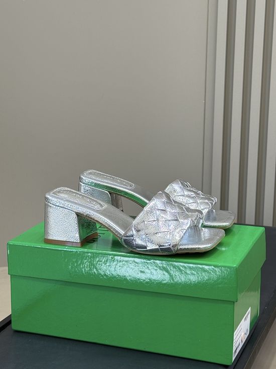 Bottega Veneta Woven Leather Comfort Casual Flat Mule Slides