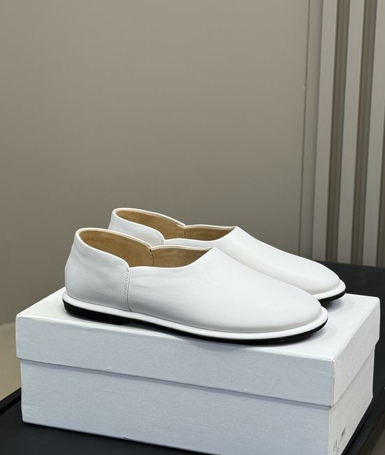 The Row Suede Soft Comfortable Slip On Loafer Shoes