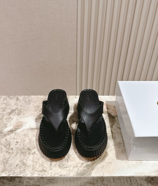 Chloe Thick Sole Flip Flops Non Slip Height Increasing Shoes
