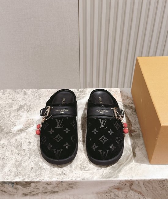 Louis Vuitton LV Classic Patterned Comfortable Casual Slide Sandals