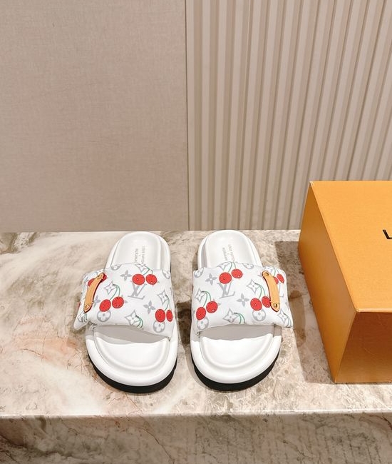 Louis Vuitton LV 3D Printed Non-slip Casual Comfortable Slide Sandals