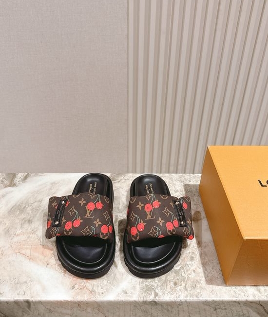 Louis Vuitton LV 3D Printed Non-slip Casual Comfortable Slide Sandals